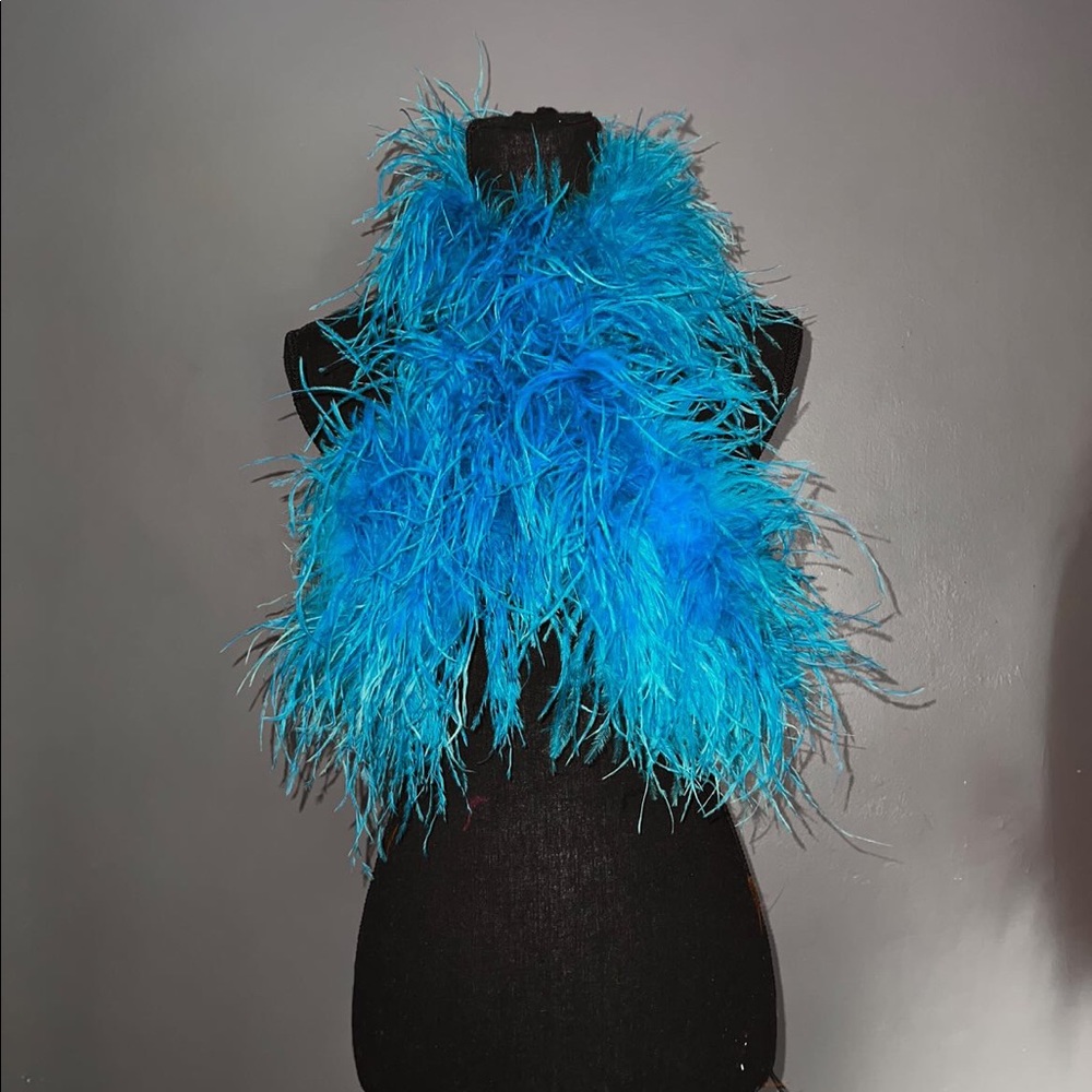 Fur halter top